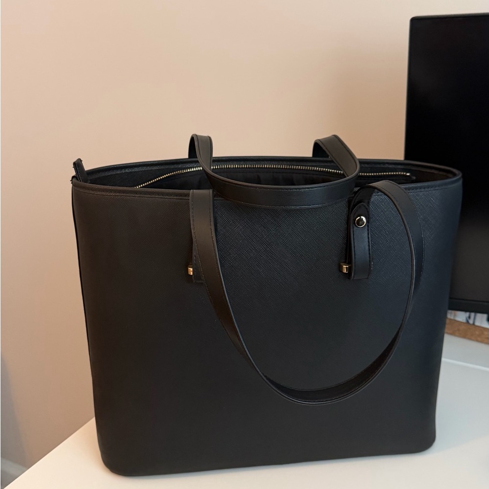 H&M Classic Black Tote Bag